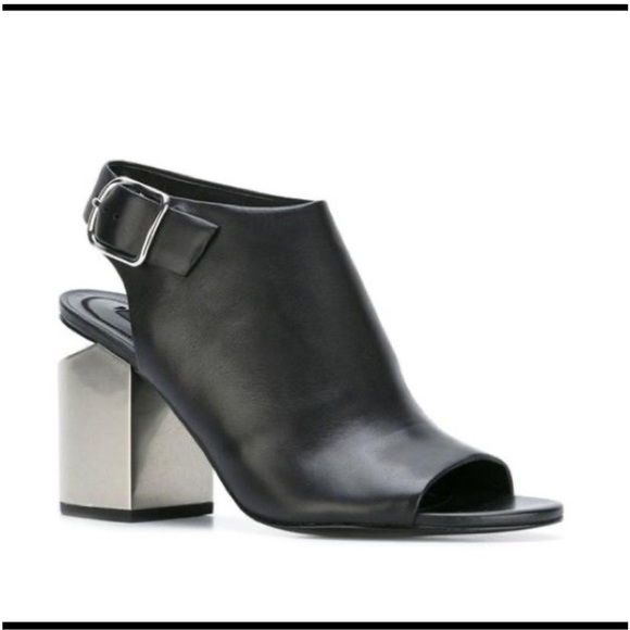 Alexander Wang Nadia Peep Toe Cutout Heels Booties - Picture 1 of 8